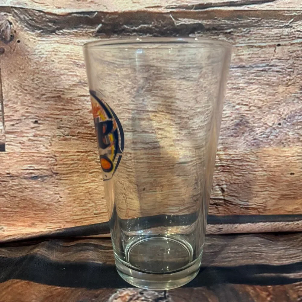 Miller Lite Drinking Glass Pint Beer Logo Clear 5.75